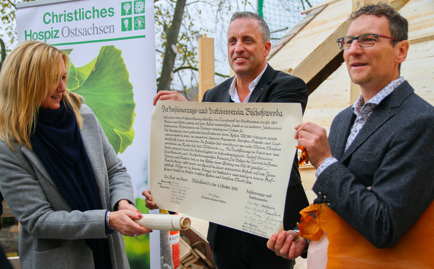 Richtfest am Christlichen Hospiz