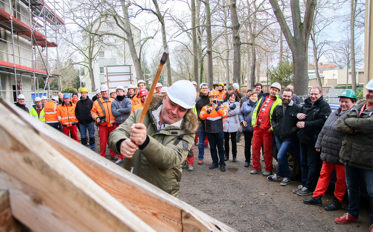 Richtfest an den Tanzenden Häusern