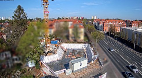 Baubeginn am Mehrfamilienhaus in Dresden