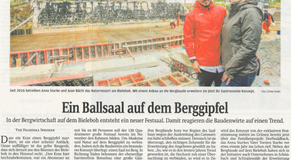 Ein Ballsaal auf dem Berggipfel