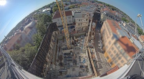 Webcam zeigt den Hotelneubau Hotelschillerhof in Weimar